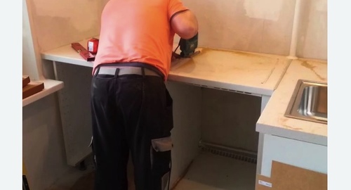 Сборка кухонного гарнитура. Кемерово